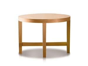 Giostra, Coffee tables round, wooden structure for living rooms