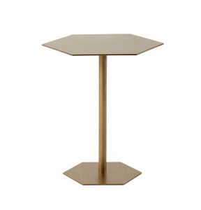 Jake side table, Metal table with hexagonal top