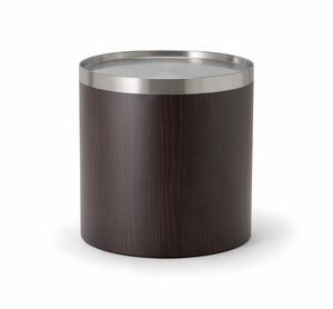 OSLO COFFEE TABLE 086 H45, Round coffee table in wood and metal