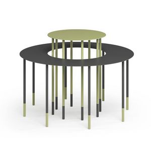 Otto, Round coffee table in metal