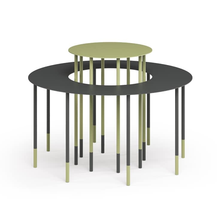 Otto, Round coffee table in metal
