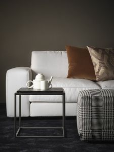 Silhouette, Elegant coffee table with minimal design, marble top