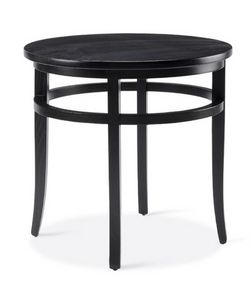 Tav M, Low table in wood, round top