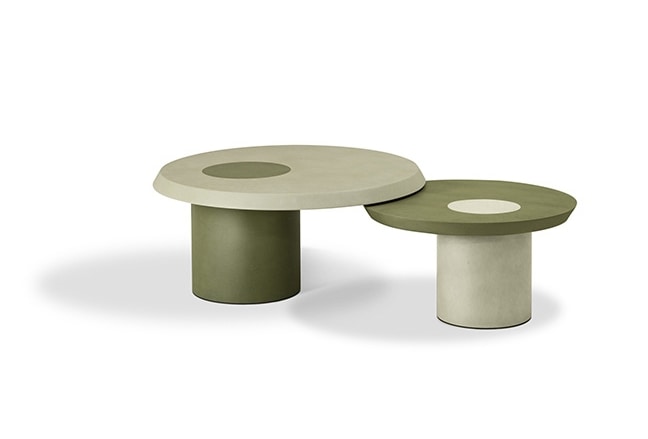 Vignole, Polychrome coffee tables in CIMENTO®