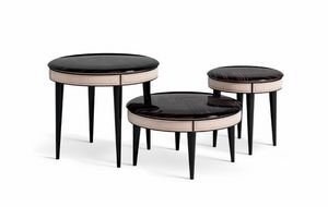 Zoe 0546 Chlo 0547 Jade 0548, Elegant wooden small tables