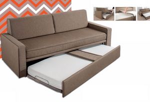 Art. 11875 Double sofa bed in faux leather, Sofa bed in faux leather