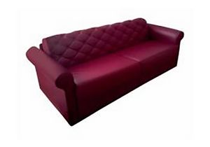 Art. 11950 Classic maxi sofa bed in faux leather, Classic style sofa bed