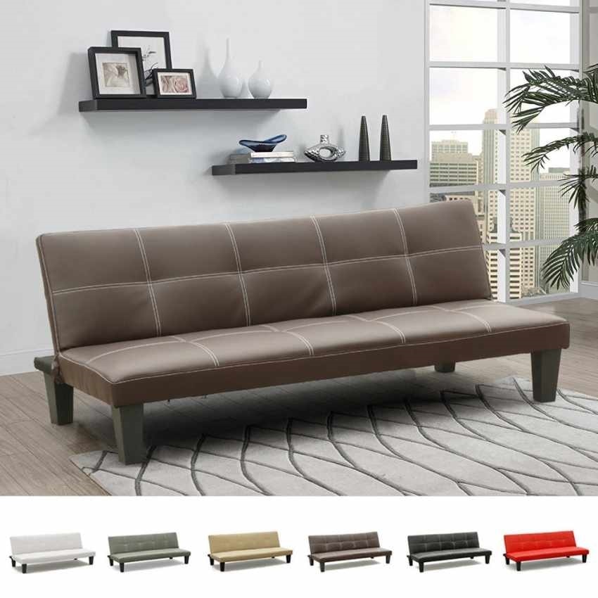 Economical Leatherette Sofa Bed Idfdesign, Rome Faux Leather Convertible Sofa Bed
