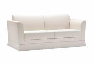 Ercole, Sofa bed, upholstered with completely removable fabric
