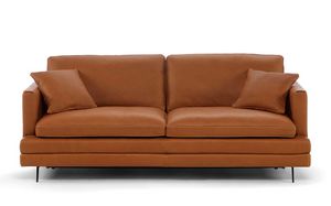 Mabillon, Sofa bed with leather upholstery