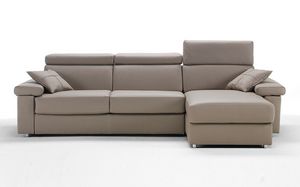 Maxim corner, Sofa bed with adjustable armrests and headrest