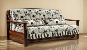 Quebec, Sleeper Sofa in the rustic style, eco-friendly, various sizes