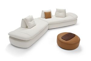 Rebecca, Modular sofa bed with rounded shapes
