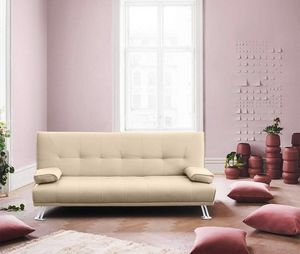 Sofa Bed 2 Seats in Faux Leather with Armrests OLIVINA - DI1788PUC, Leatherette sofa bed