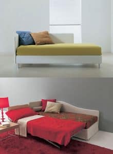 Sommier, Convertible sofa, with orthopedic net, for apartments