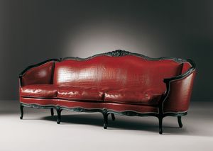 105/3 Narciso, Leather sofa, classic style