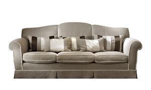 Achille, Classic sofa with removable upholstery