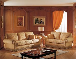Barbara divano, Sofa with a classic design, customizable