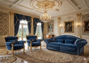ETOILE & BAROCCO, Sofa and armchairs for the living room with timeless charm
