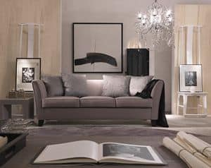 Genny, Elegant sofa in a classic contemporary style
