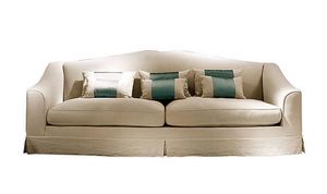 Giasone, Sofa with removable cover, with classic lines