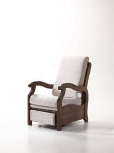 Goya, Relax chair for home, small size, rustic style