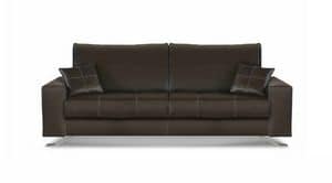 Hamilton sofa, Leather sofa with adjustable headrest