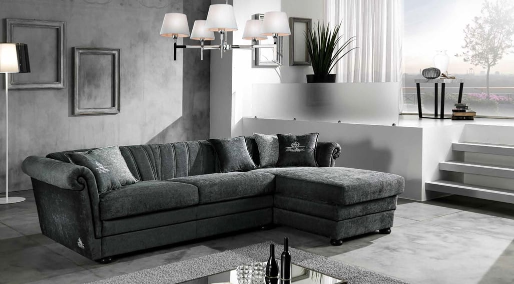 HENDRIX modular, Sofa bed with chaise longue
