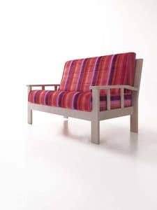 Klimt, Country sofa suited for living rooms, 2-seaters sofa suited for tavern