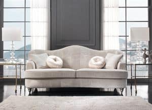 Lola, Fabric sofa, with classic design