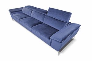 Bel Air, Fabric sofa with adjustable backrest