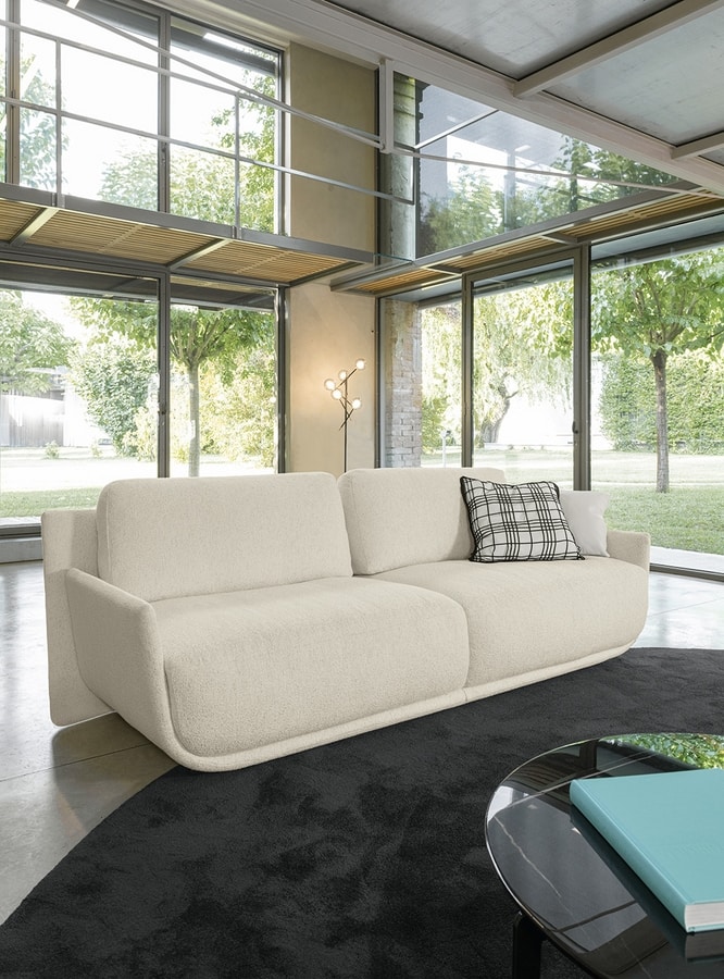 Bliss, Sofa with light and clear profiles