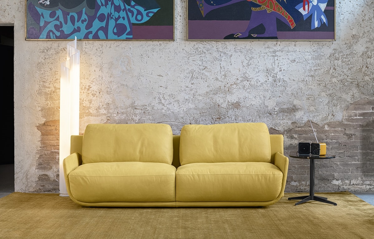 Bliss, Sofa with light and clear profiles