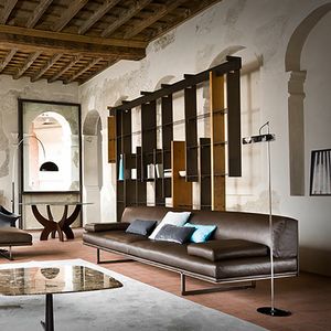 Blumun, 3 seater sofa in leather