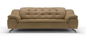 Cloud fixed, Fixed sofa upholstered with polyurethane and covered in polyester