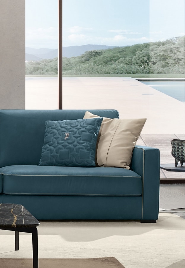 Cozy, Modular sofa with geometric volumes