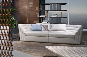 DI47 08 Theater sofa, 3-seater sofa with cotton covering