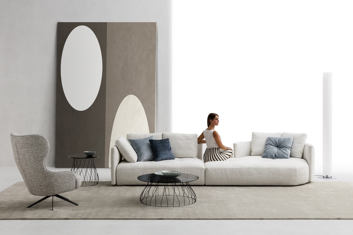 Diamante, Sofa ideal for unusual and refined living solutions