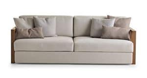 Dorsoduro sofa 3p, 3 seater sofa, upholstered in fabric, for modern livingroom