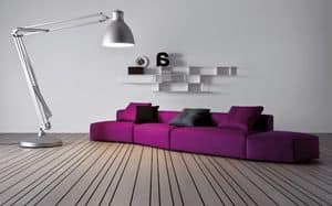 Insieme, Modular design sofa, for modern lounges