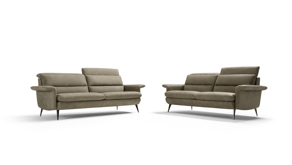 Ives, Sofa inspired by the retro style of the 50s