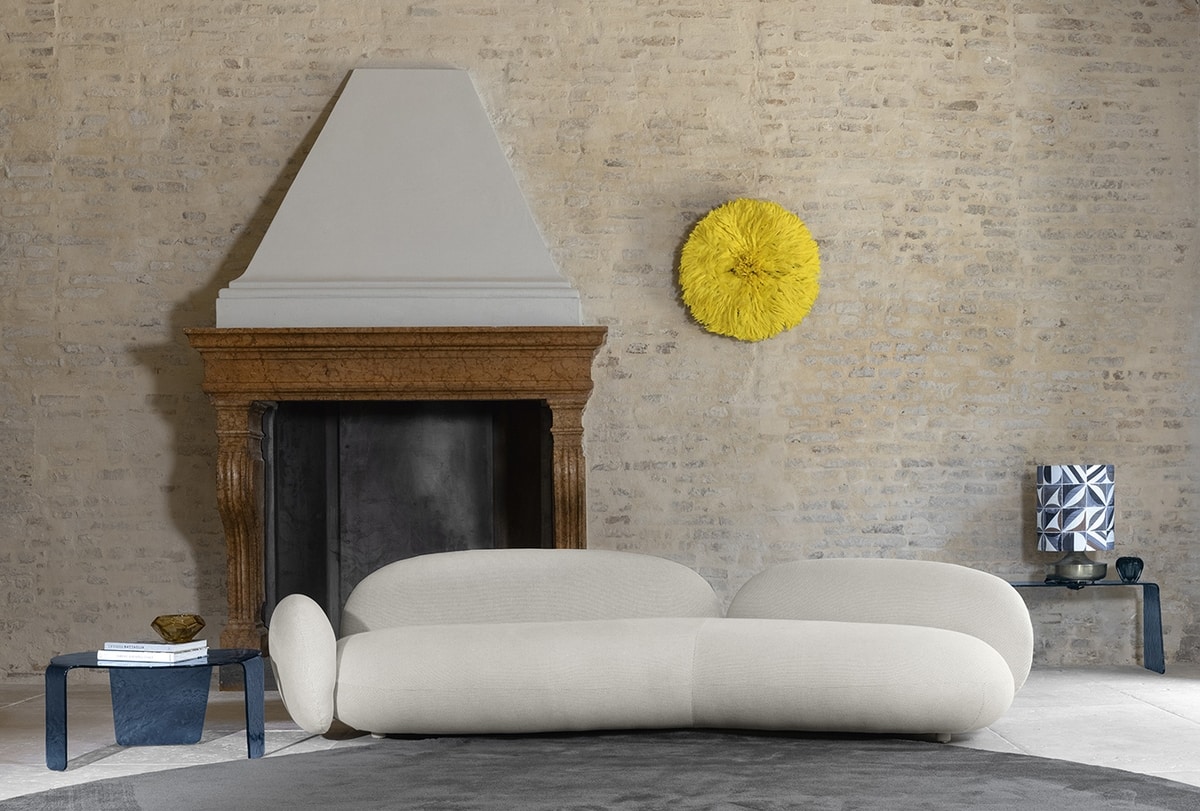Litos, Sofa inspired by pebbles smoothed by water