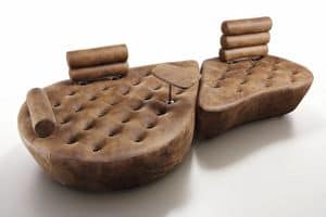 LOOL, Tufted sofa, customized with various accessories