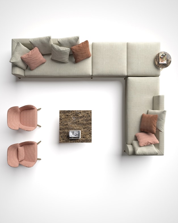 Louis, Sofa with minimal design