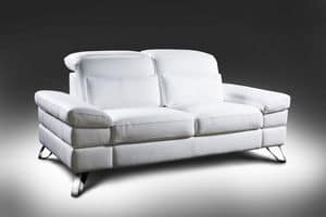 Miami, Design sofa 2 places, electric reclining mechanism