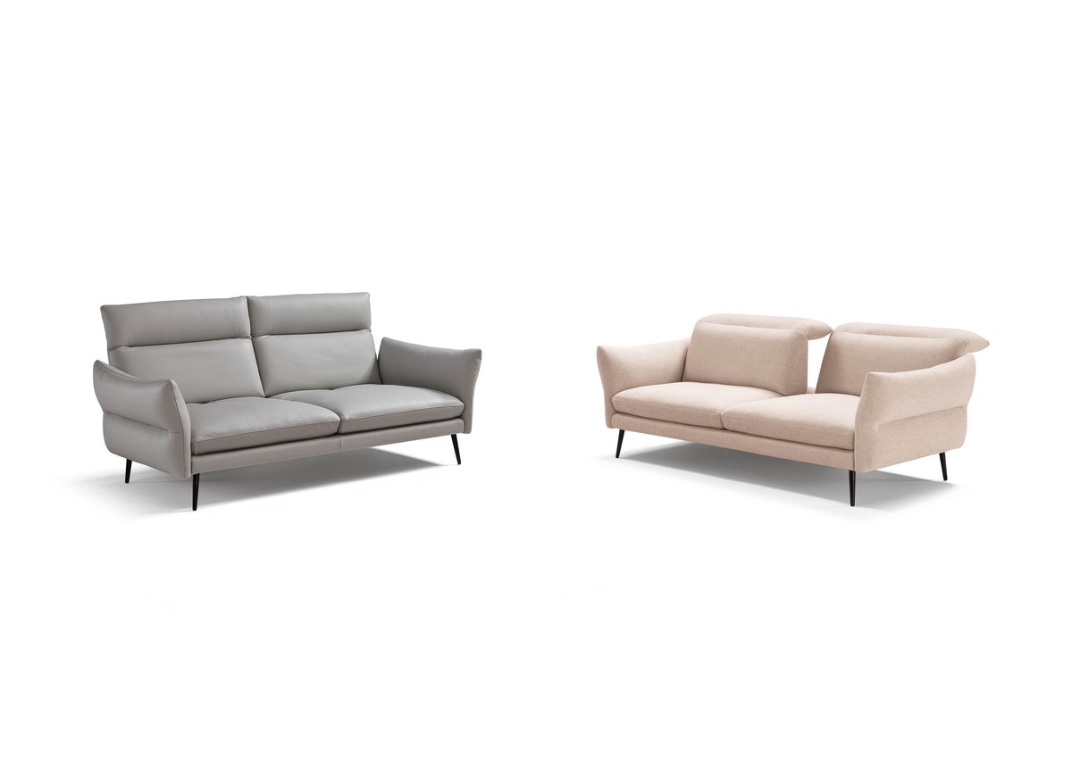 Modula, Versatile modular sofa with reclining headrest