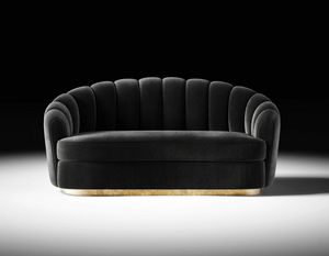Nest Art. ENE001, 3-seater sofa with bronzed base