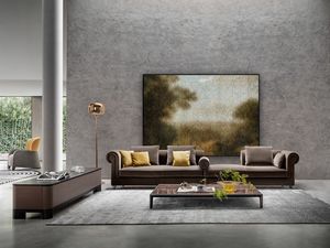 Portofino Sofa, Classic sofa revisited in a modern way