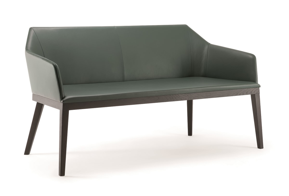 ROCK SOFA 020 D, Modern sofa, with solid wood legs