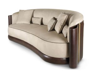 Sofa 2026-01, Sofa with sinuous shapes, in tecnabuk